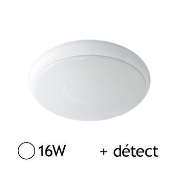 VISION-EL Hublot extérieur LED à détection 230V 18W 1600lm 4500K 300mm  blanc - 7790